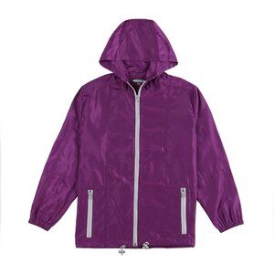 Women Lightweight Windbreaker Outdoor Hiking Hooded Jacket Size L